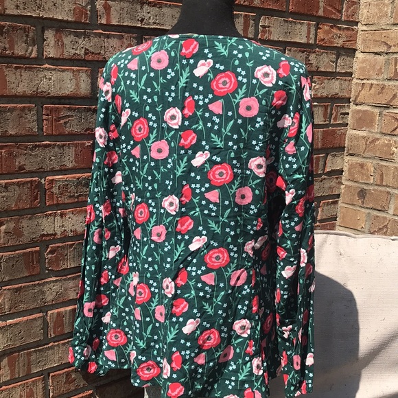🚨B2G1 MATILDA JANE Green Pink Blue Floral Button Up Top - Picture 3 of 5
